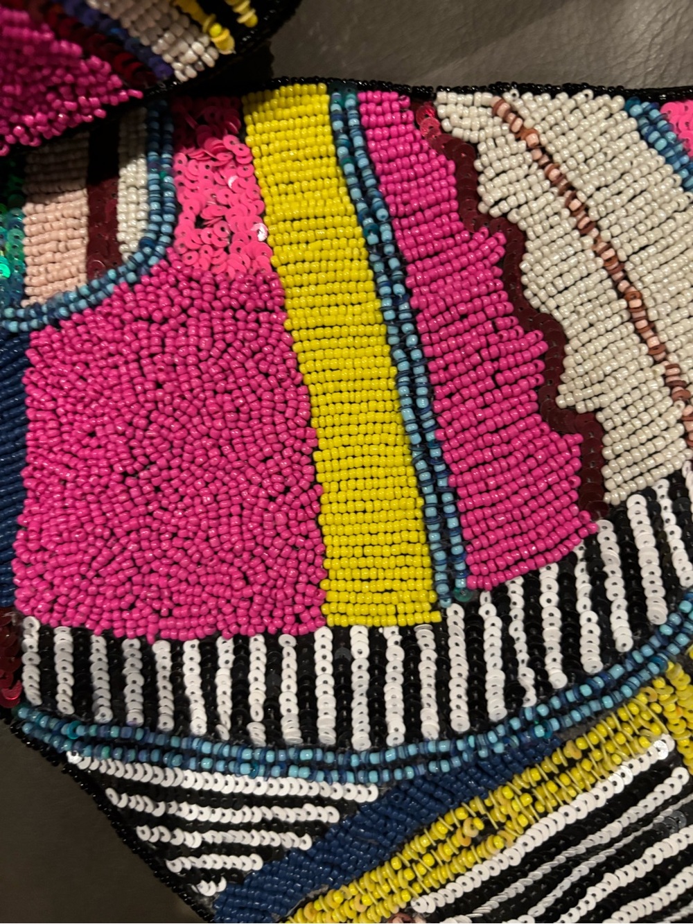 Bundle Sassy Jones Necklace and Beaded Multicolor Bag - Vibrant Pattern (New) - Picture 6 of 10